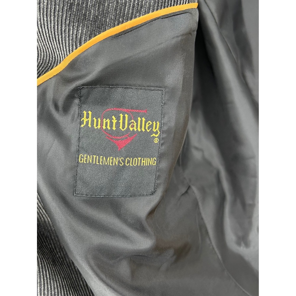 Hunt Valley Mens Corduroy Sport Coat Blazer Jacket Gray 48L - Picture 8 of 10